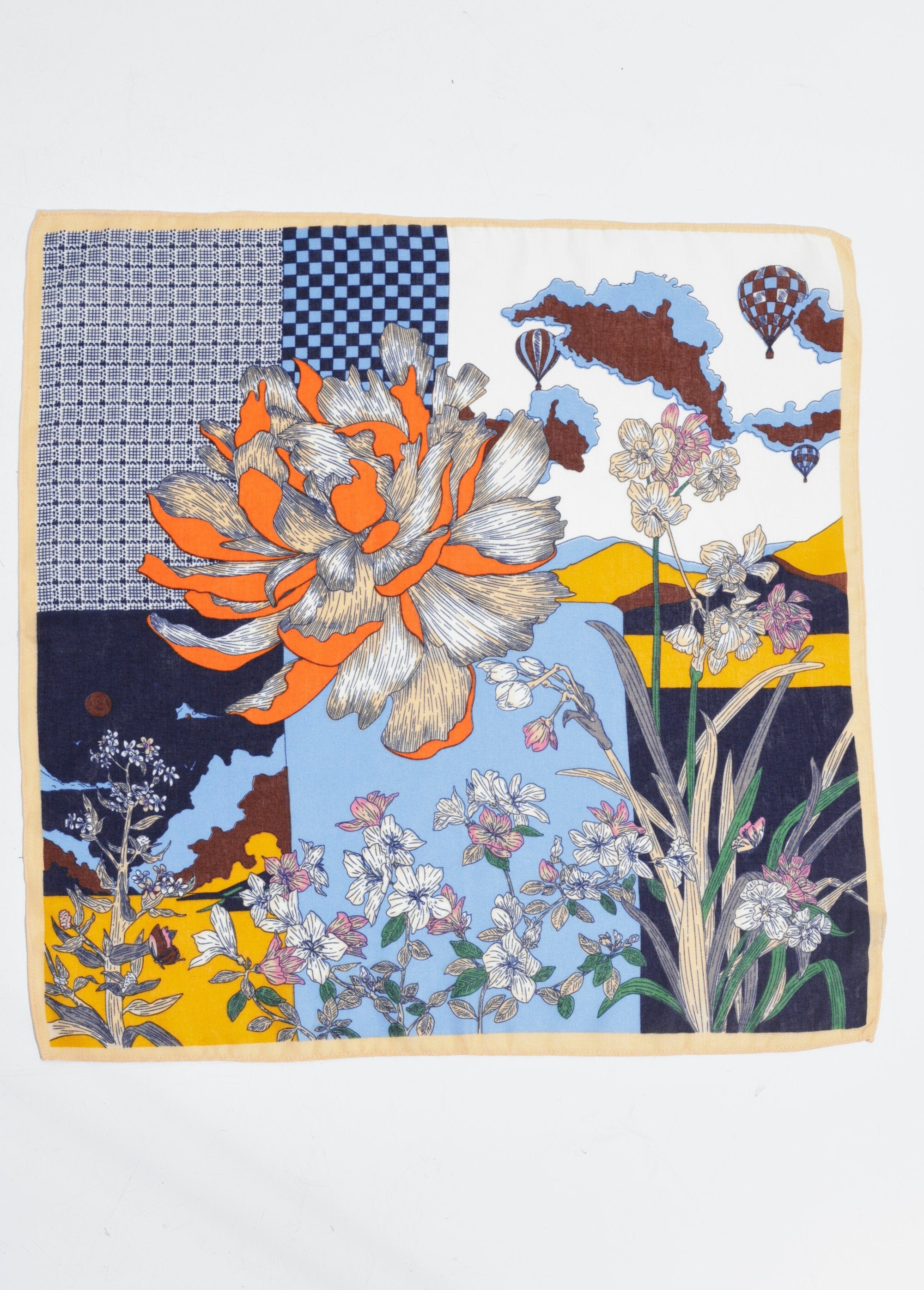 Floral_iris_themed_square_scarf_Navy_and_blue_DE1_slim