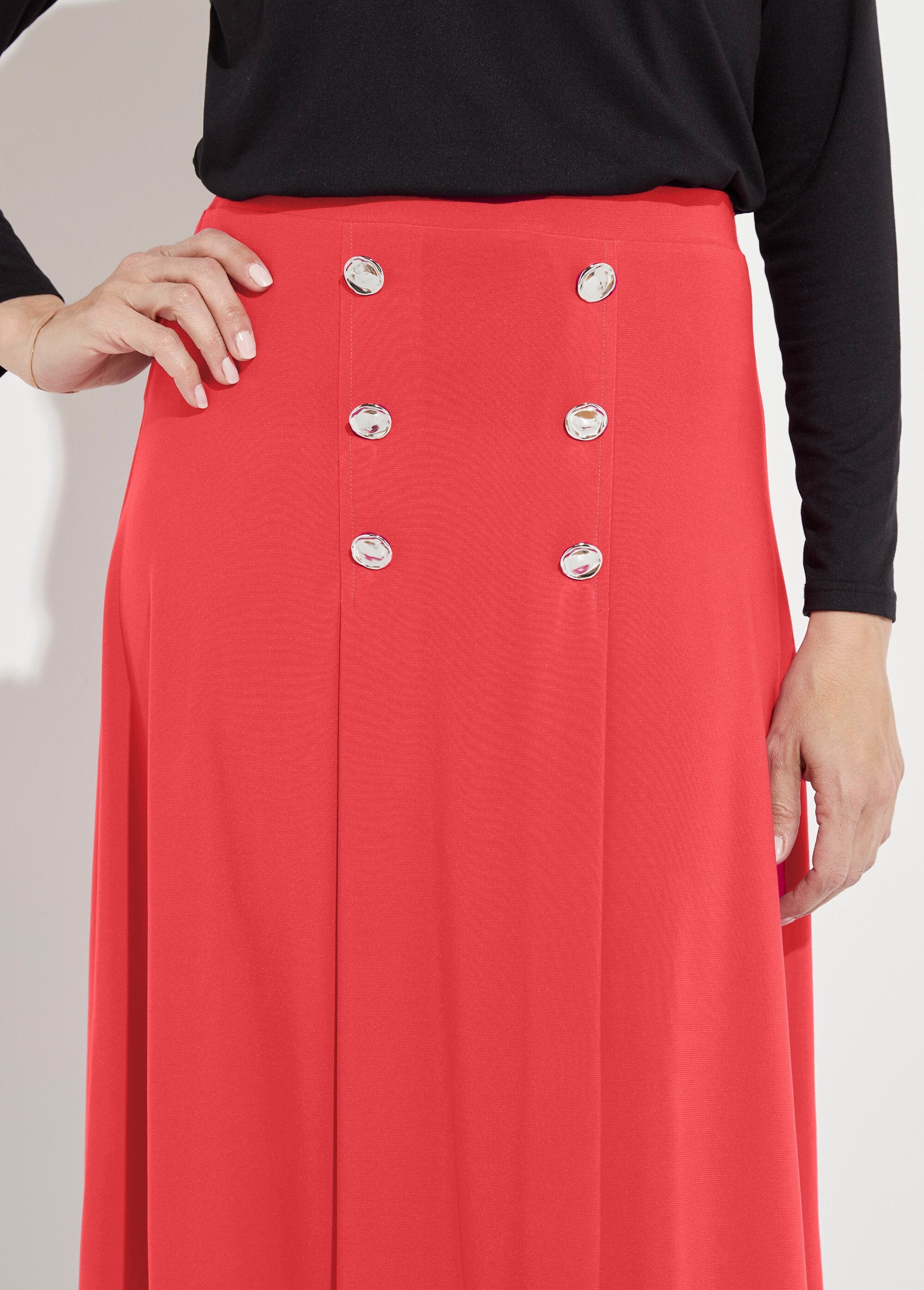 Mid-length_flared_skirt_in_plain_knit_with_bridge_Coral_DE1_slim