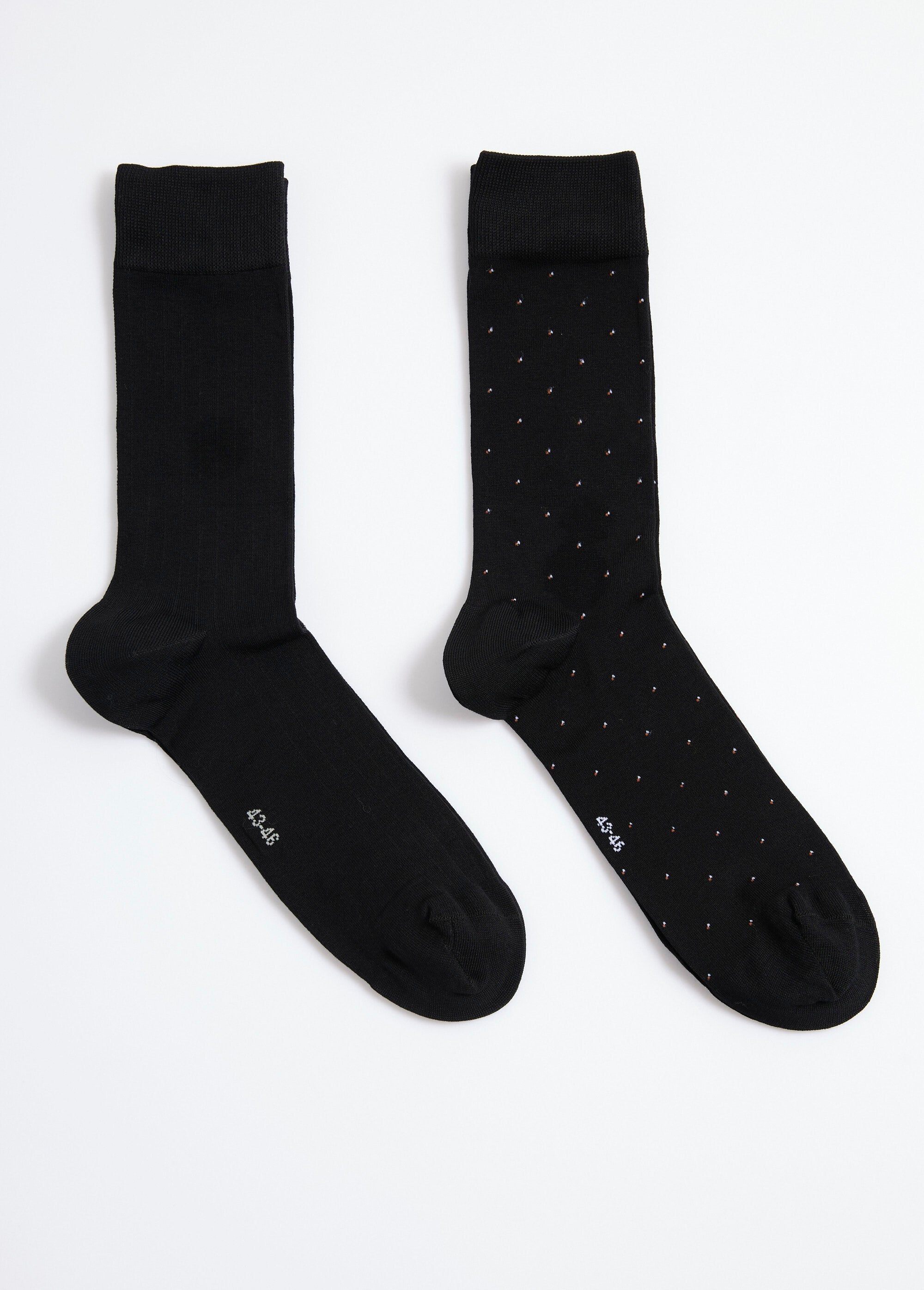 Pack_of_2_polka_dot_and_ribbed_socks_Black_DE1_slim