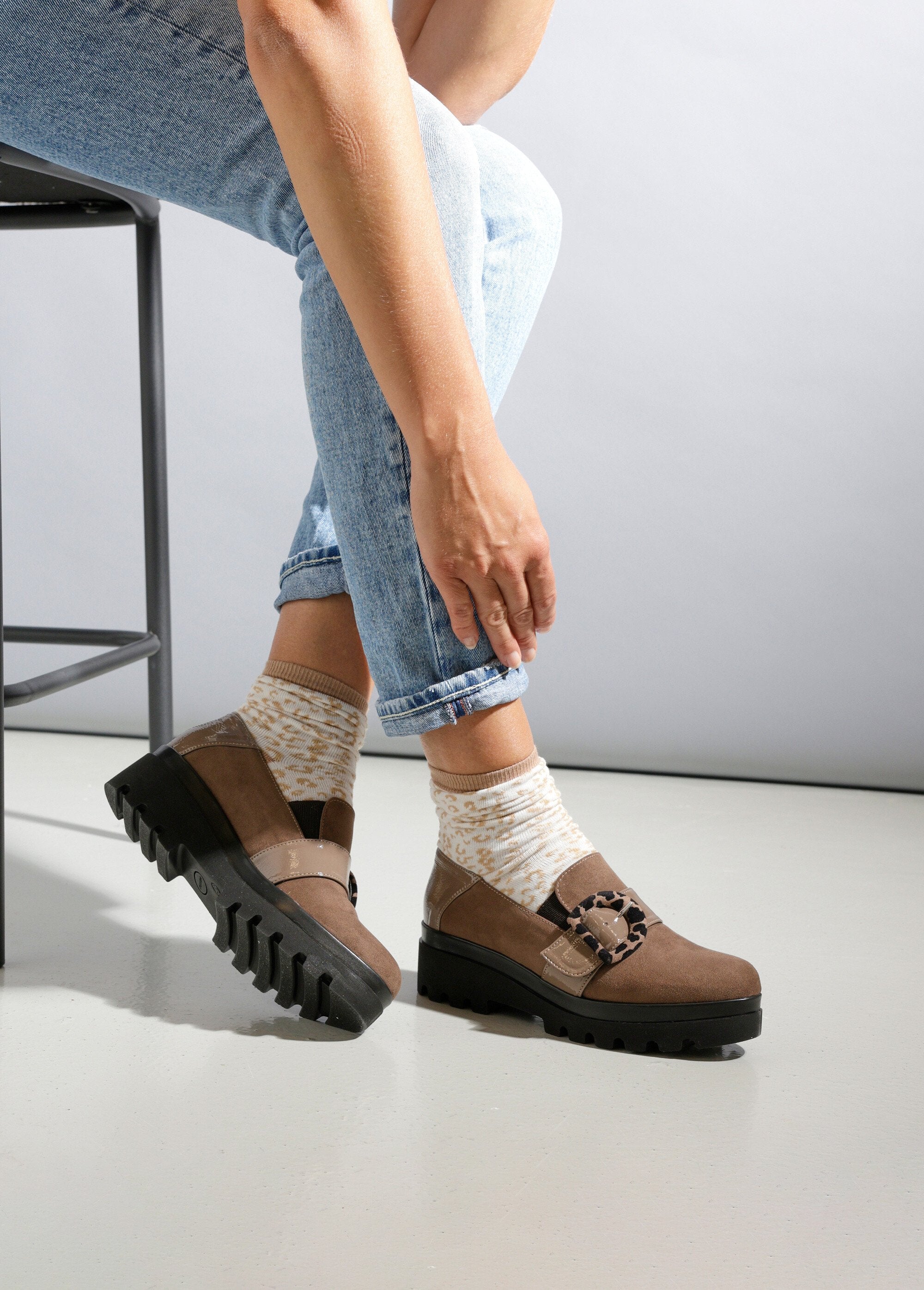 Elasticated_lugged_sole_loafers,_comfort_width_Brown_SF1_slim