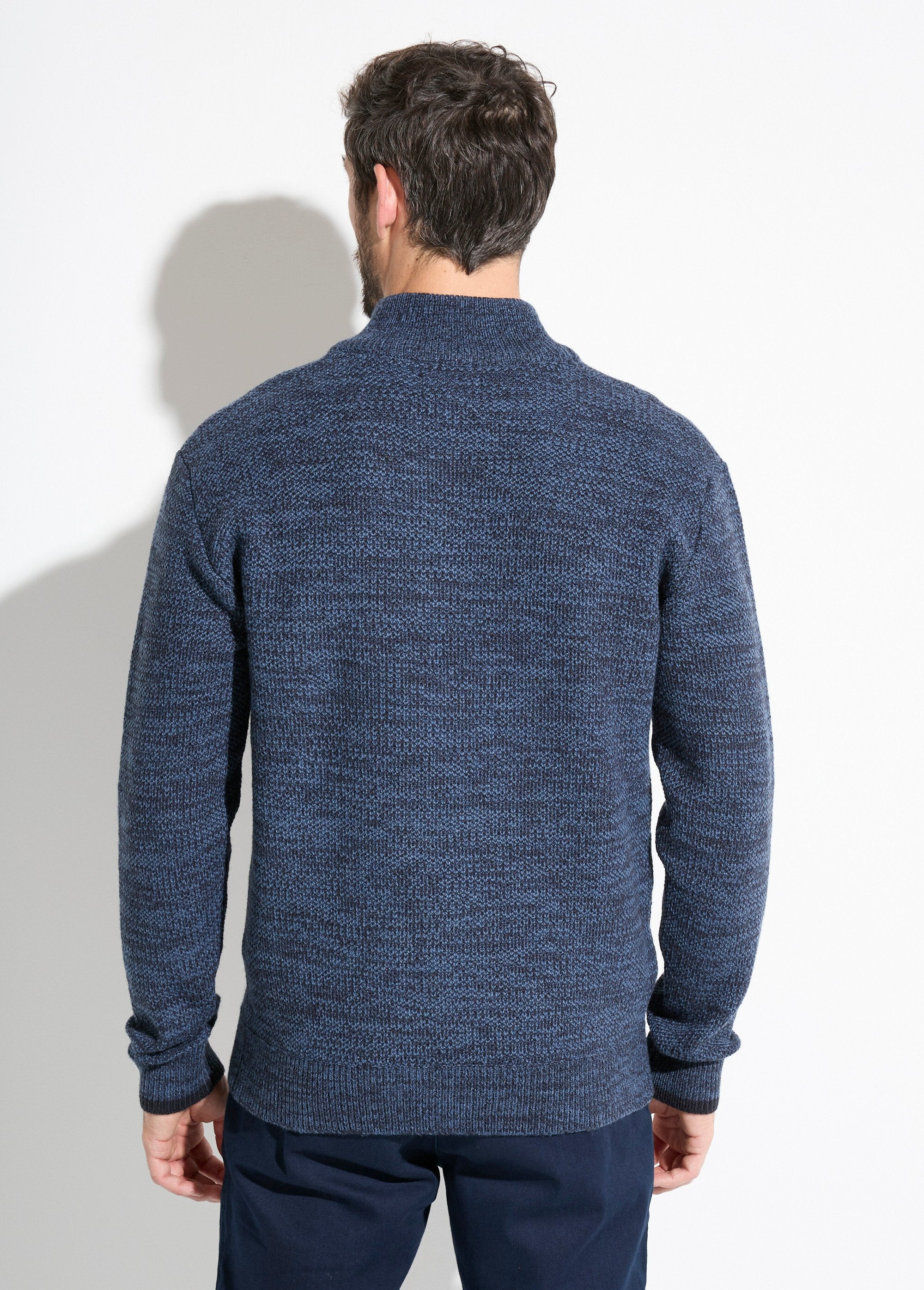 High-neck_zipped_sweater_in_heathered_wool_knit_Blue_DO1_slim