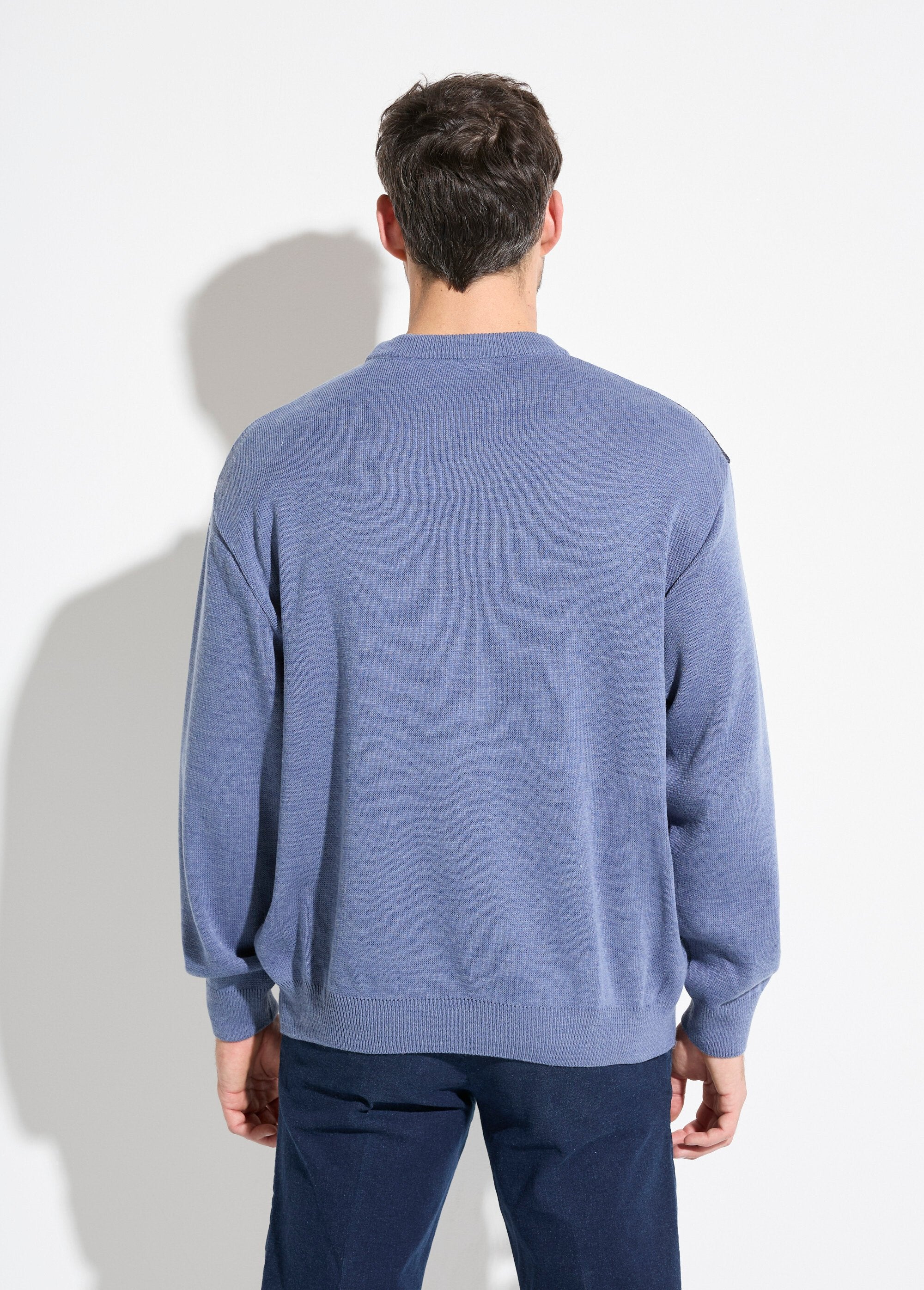 Round_neck_jacquard_long_sleeve_wool_sweater_Blue_DO1_slim