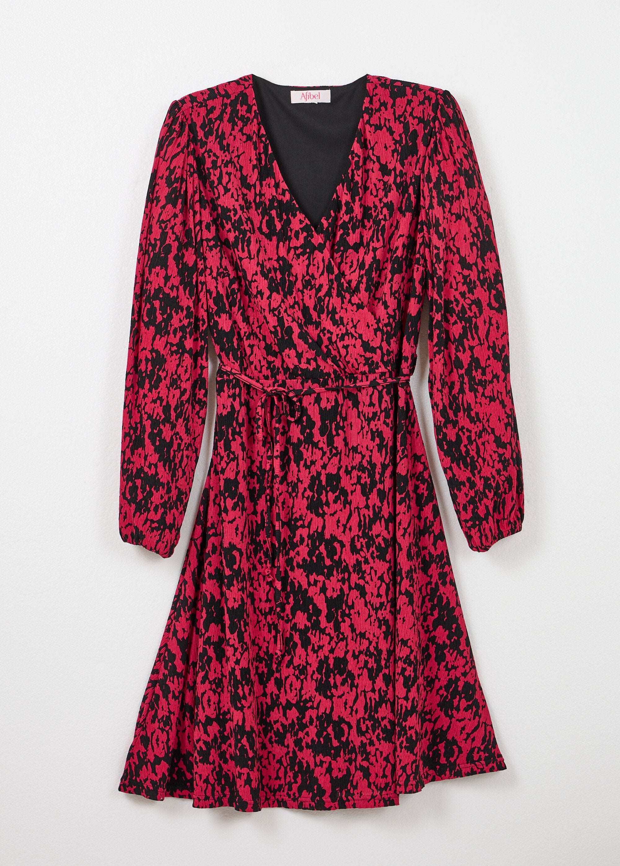Short_wrap_dress_with_tachiste_print_Black_and_fuchsia_AP1_slim