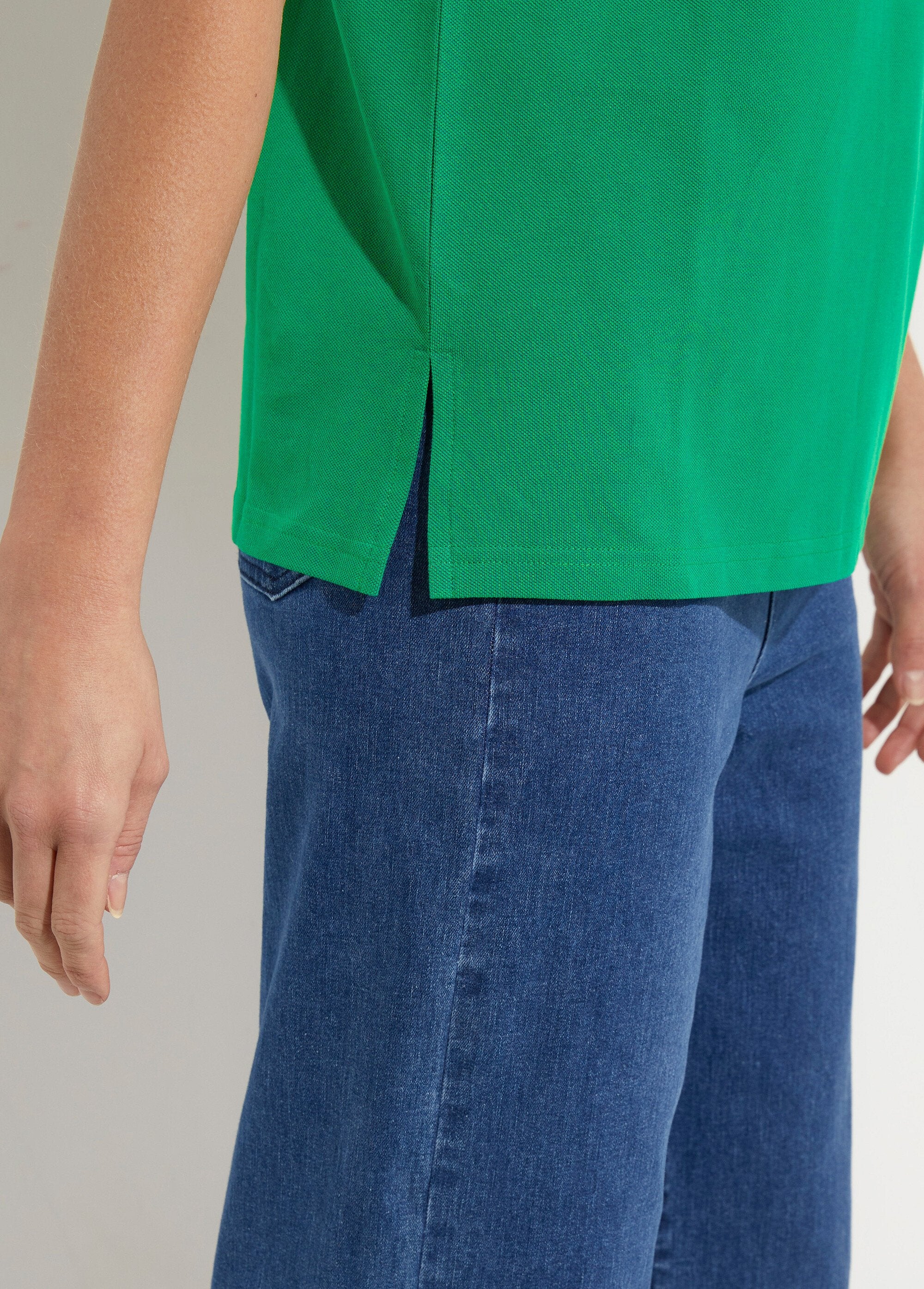 T-shirt_maille_piquée_coton_col_polo_Menthe_DE2_slim