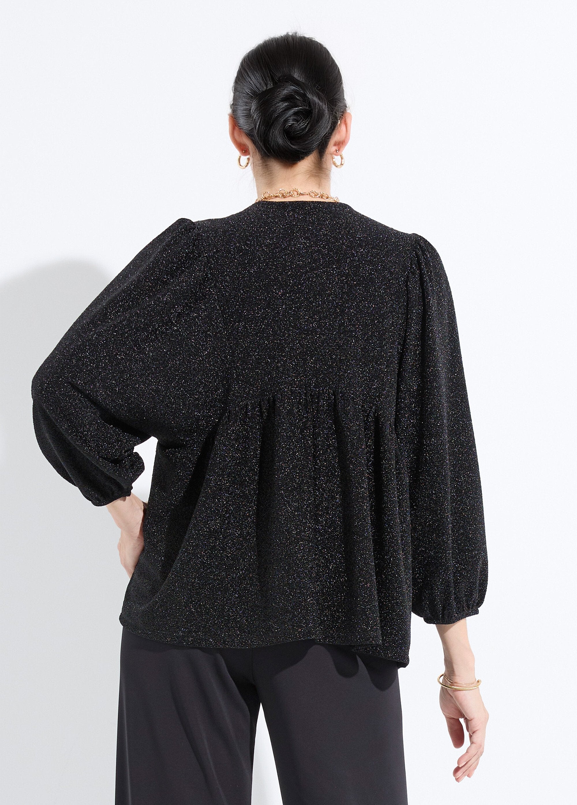shiny_knit_tunic_t-shirt_with_puff_sleeves_Black_DO1_slim