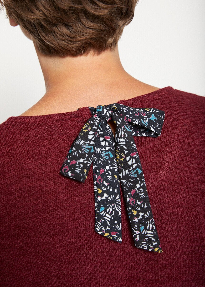 2_in_1_fancy_long_effect_T-shirt_Bordeaux_DE3_slim