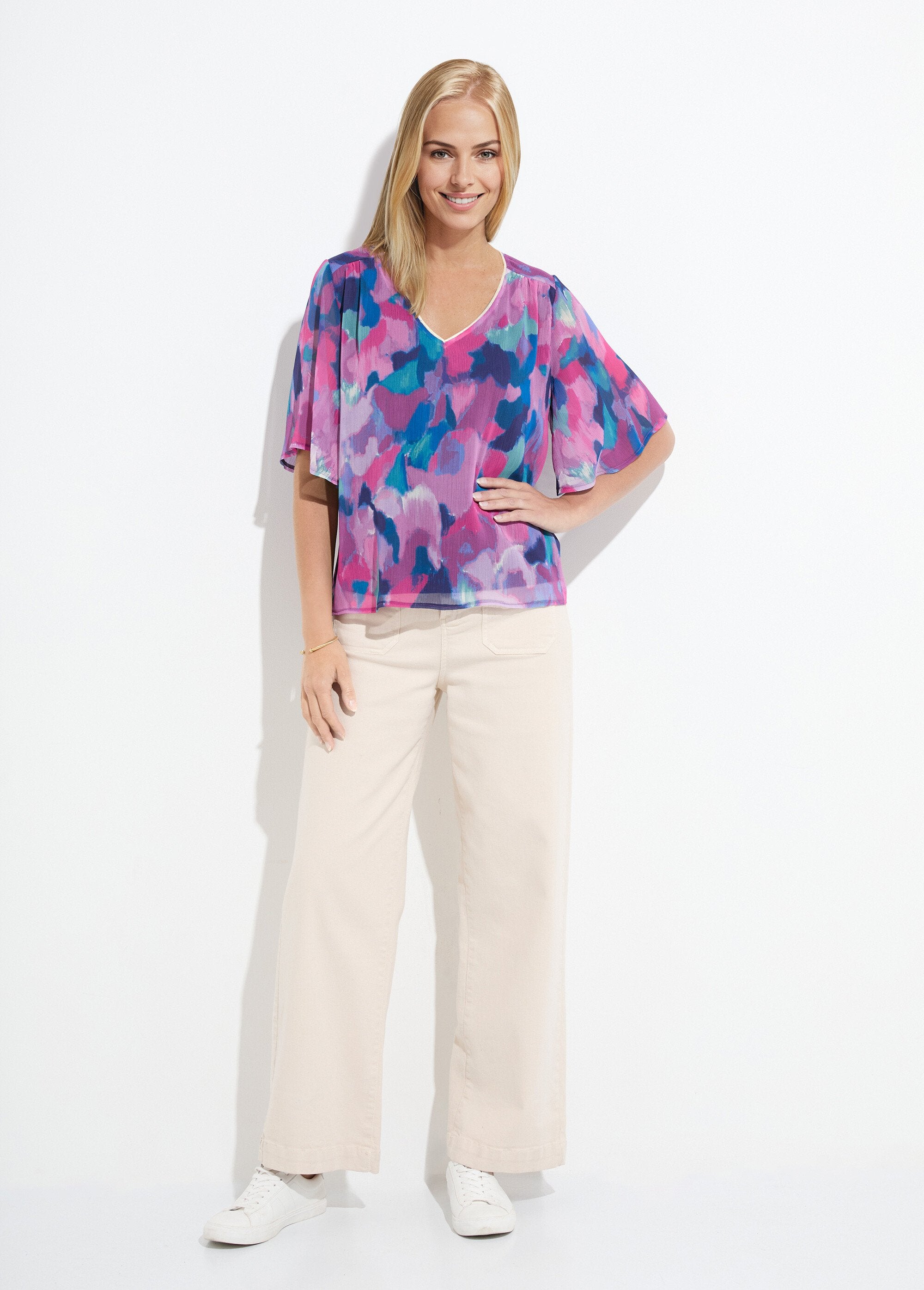 Loose-fitting_V-neck_tunic_with_printed_voile_Multicolor_SF1_slim