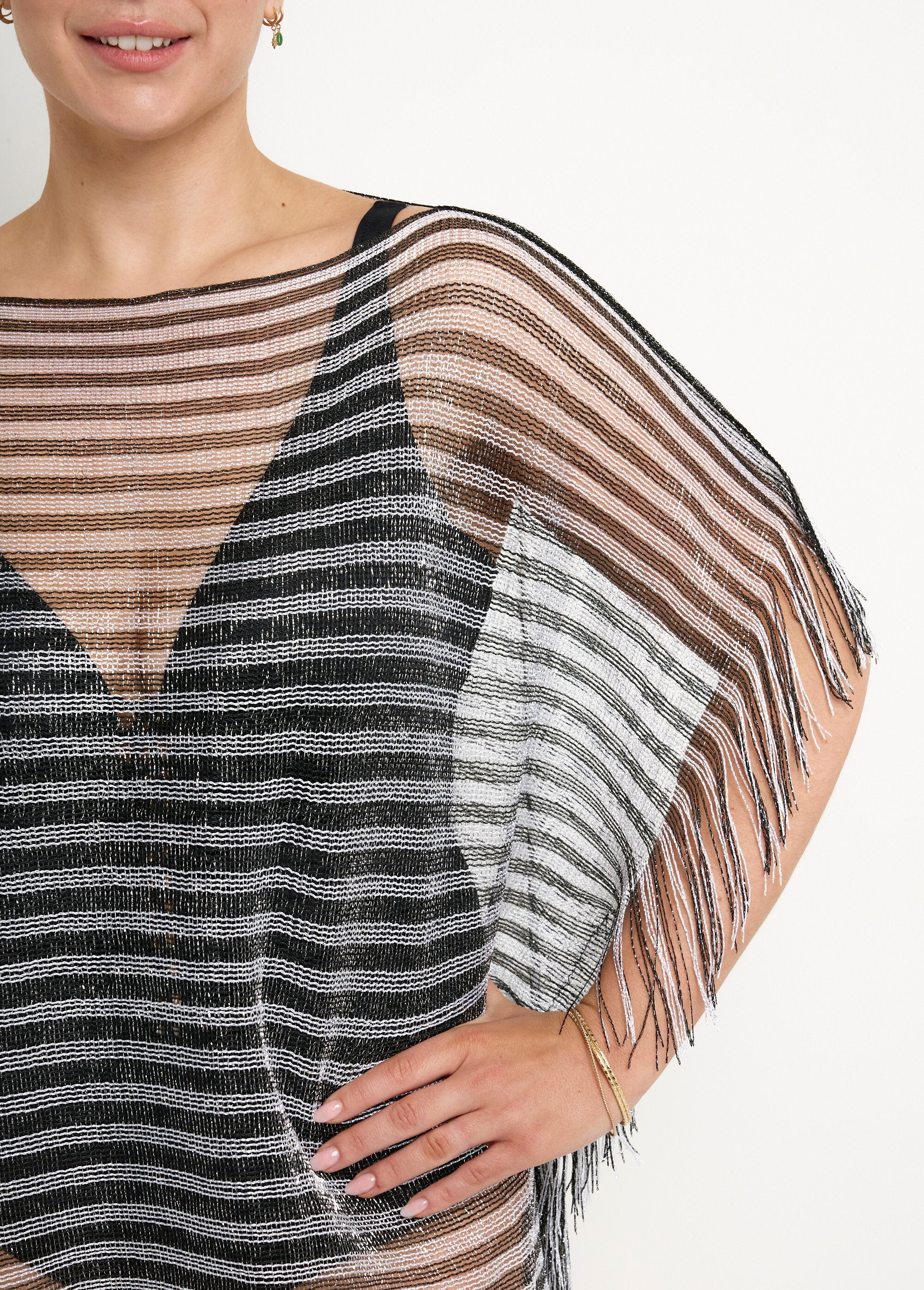 Striped_beach_tunic_with_metallic_thread_Black_DE1_slim