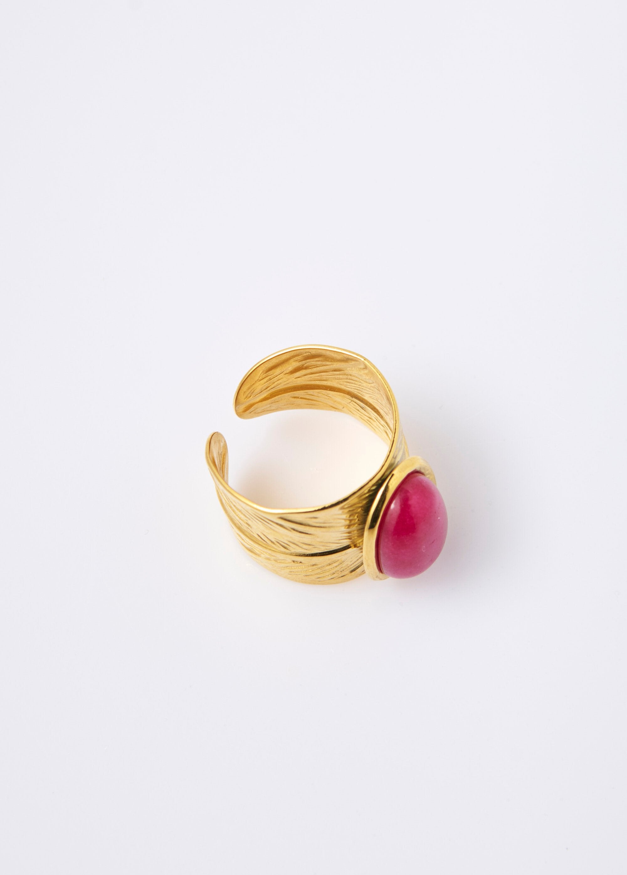 Stainless_steel_leaf_ring_with_stone_Fuchsia_DE1_slim