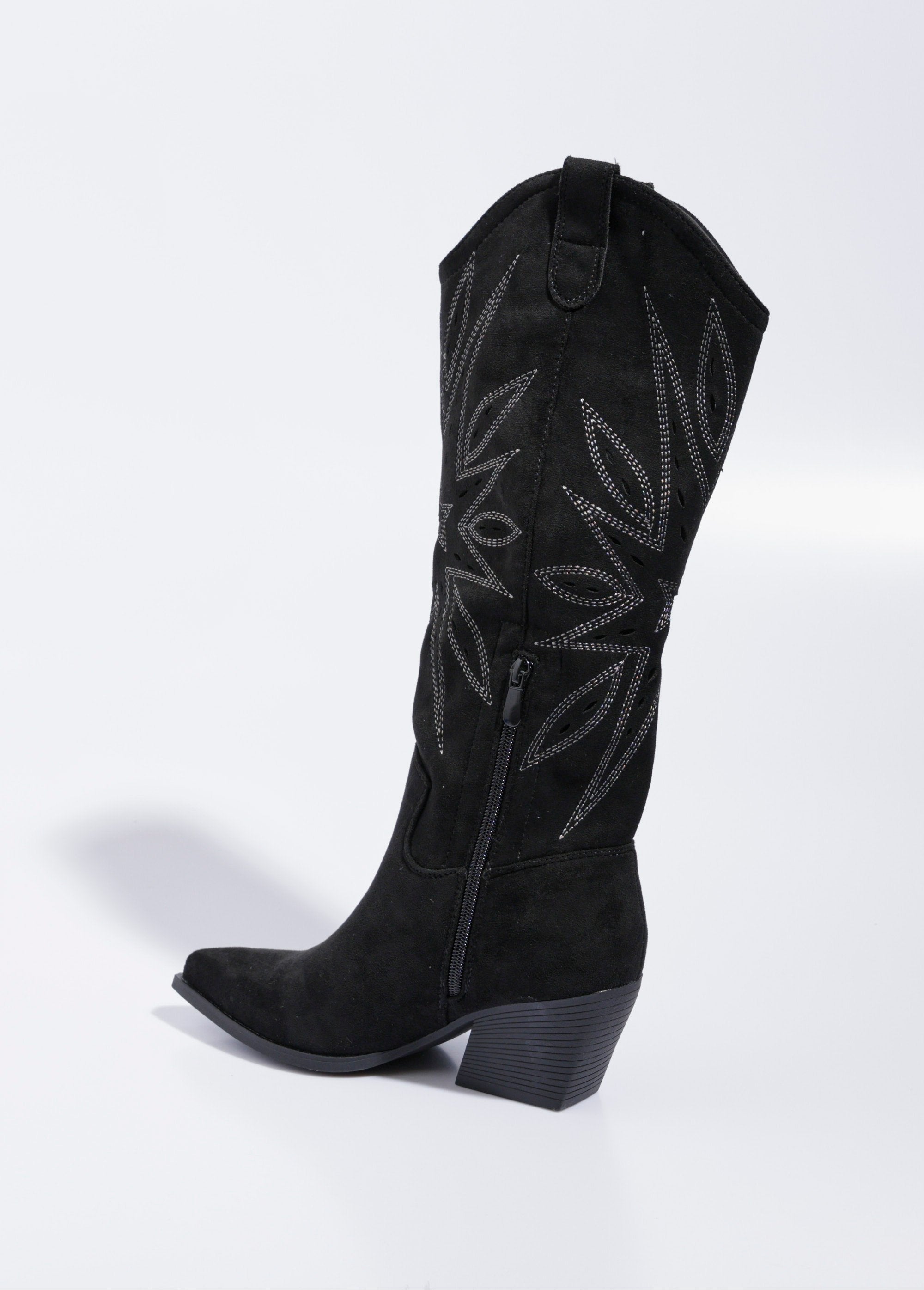Bottes_brodées_western_à_talon_biseauté_Noir_DO1_slim