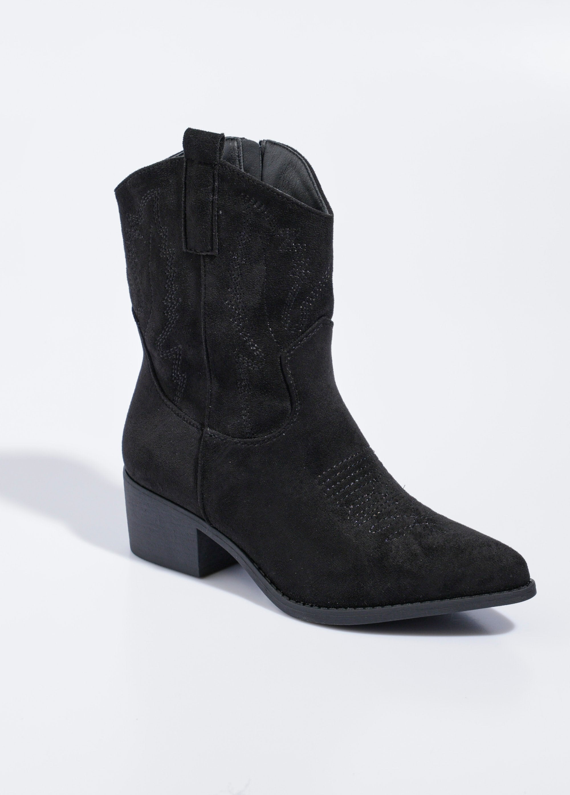 Bottines_suédine_à_talon,_façon_western_Noir_FA1_slim