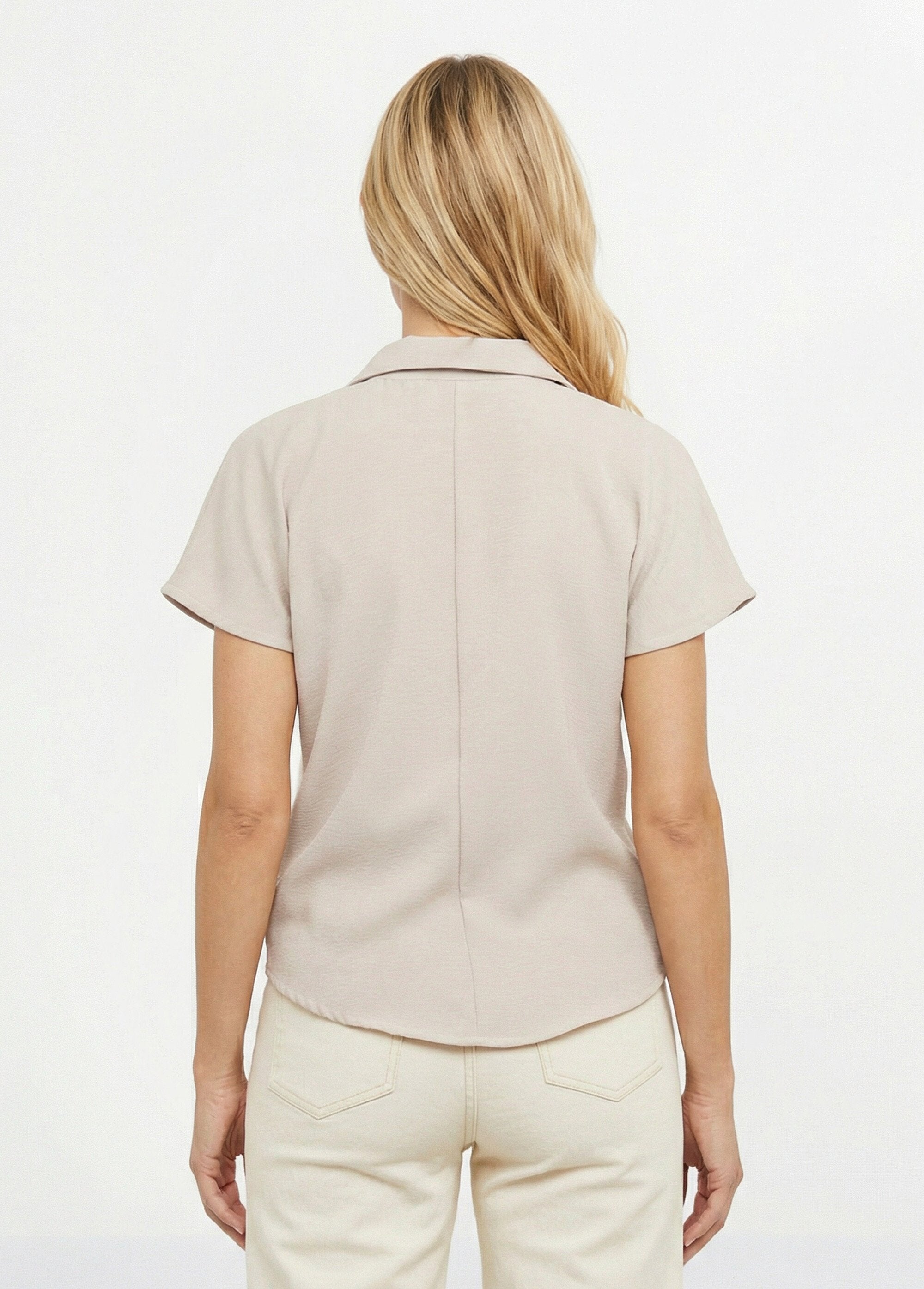 Chemisier_manches_courtes,_noué_taille_Sable_DO1_slim
