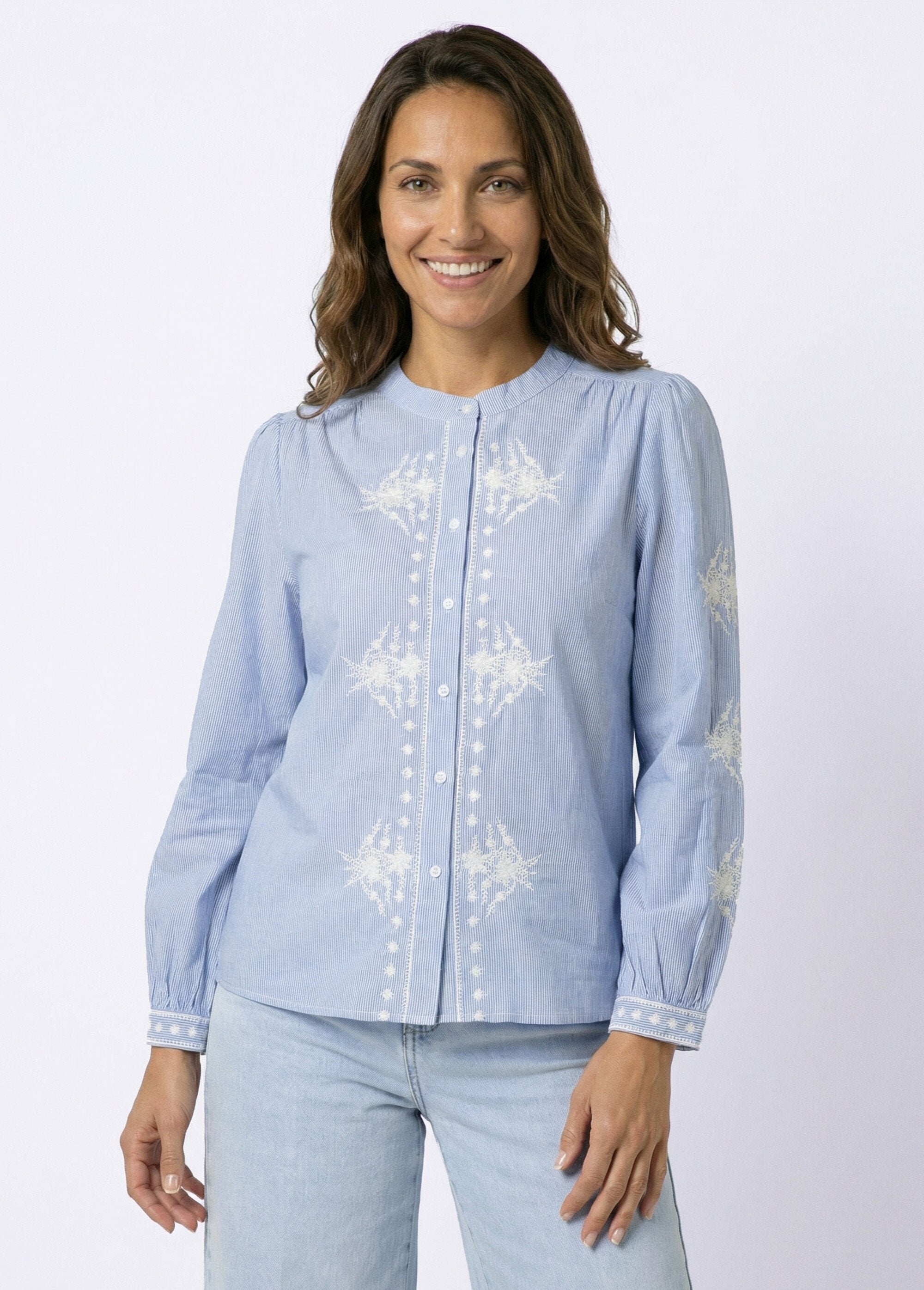 Striped_blouse_with_round_neck_and_embroidery_Blue_FA1_slim
