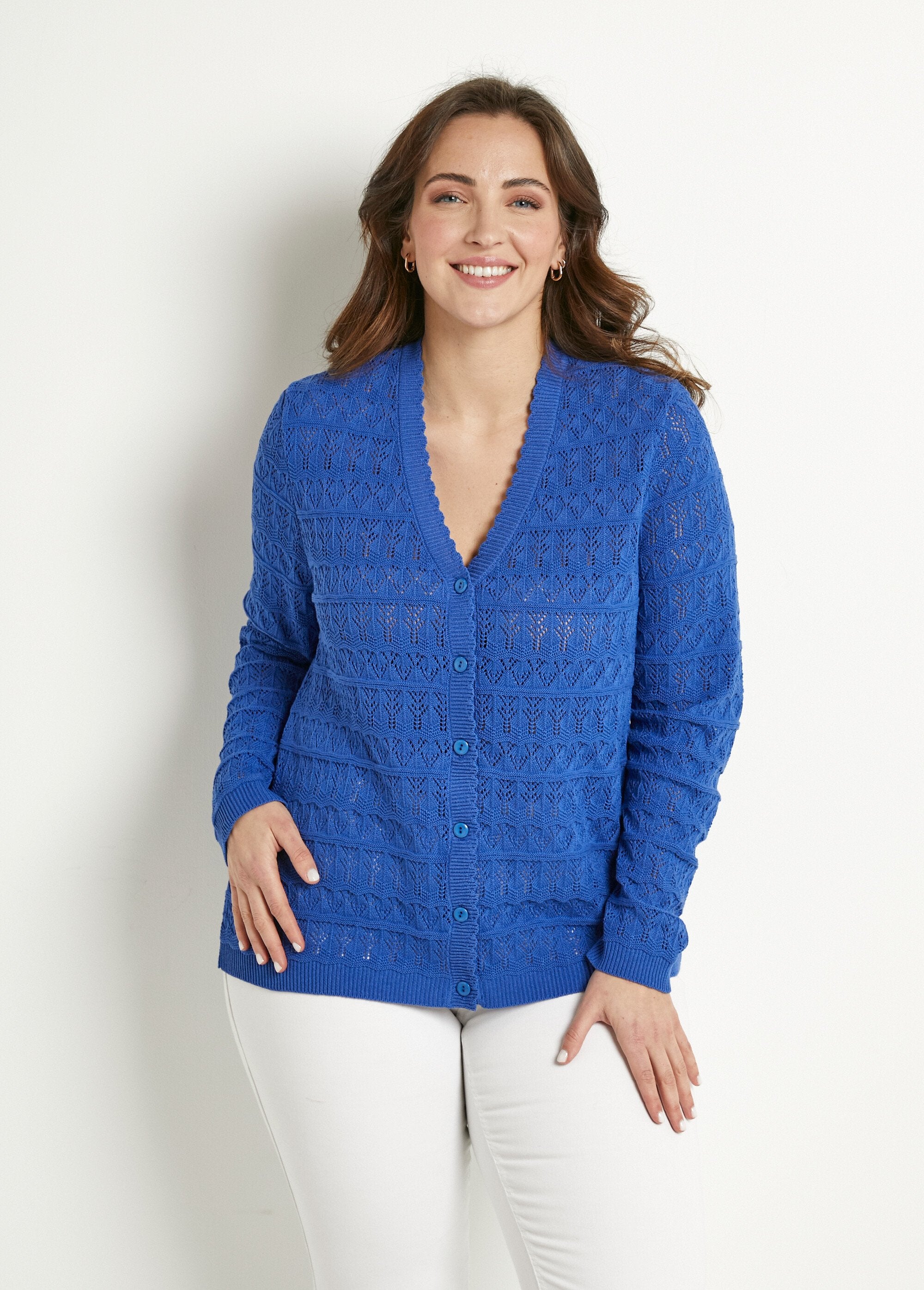 Openwork_V-neck_buttoned_cotton_blend_vest_Blue_FA1_curvy