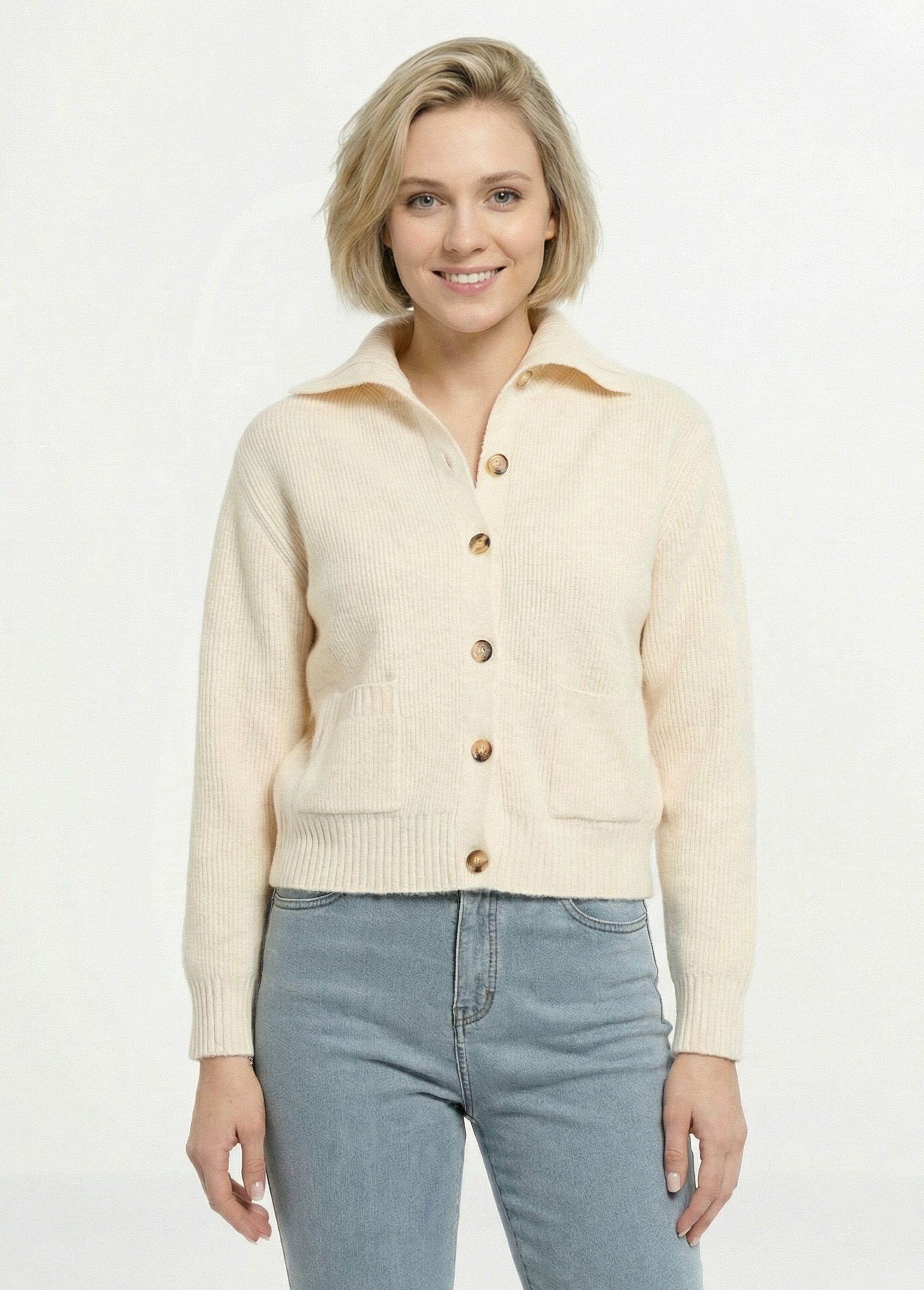Warm_ribbed_button-down_cardigan_with_wool_and_recycled_fibers_Ivory_FA1_slim