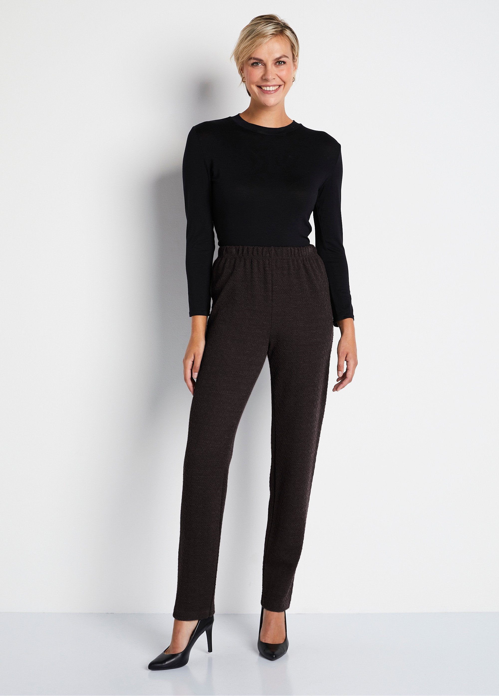 Straight_leggings_with_elasticated_waistband_and_wool_Plain_brown_SF1_slim