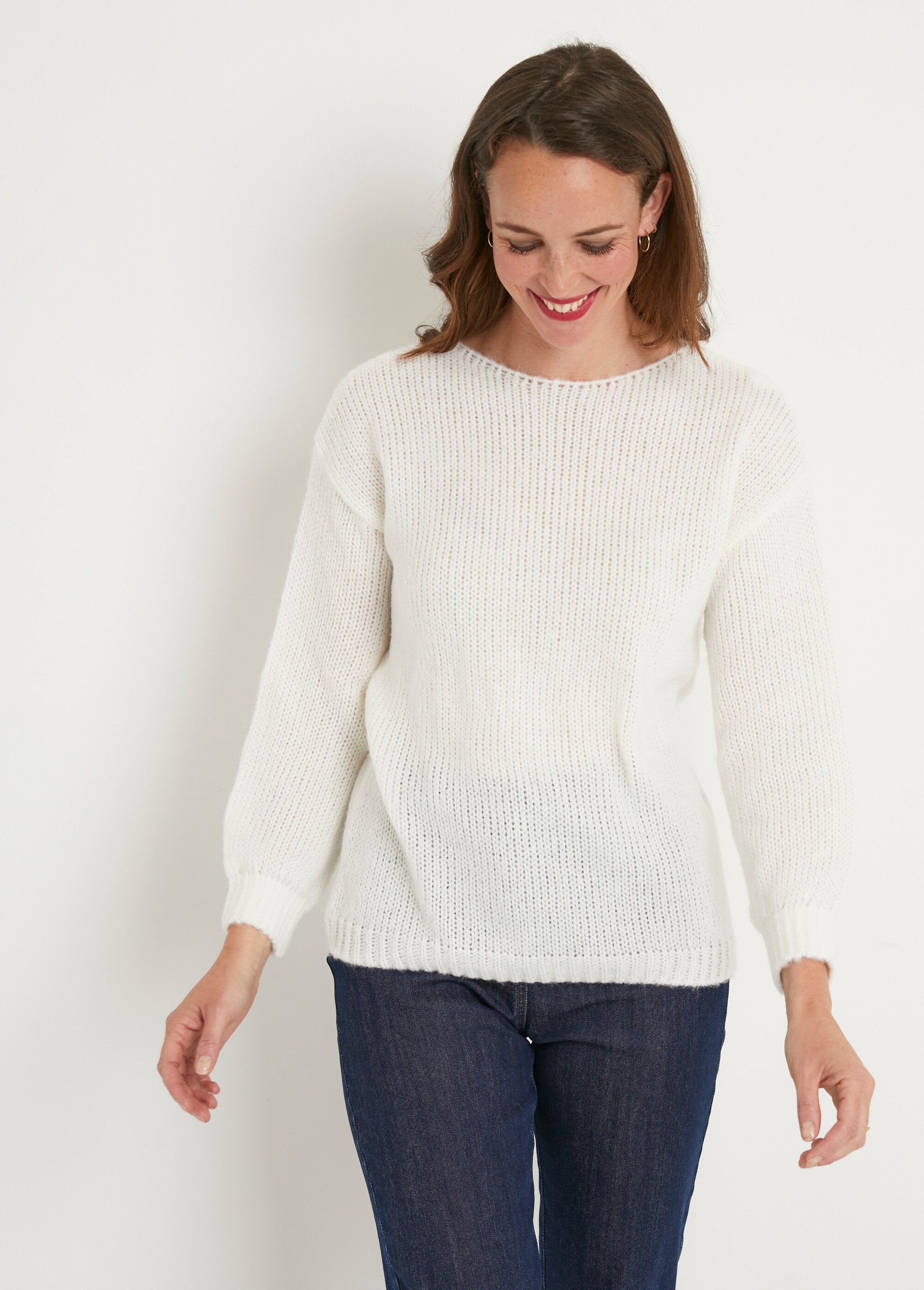 Loose-fitting_round-neck_sweater_Ecru_FA1_slim