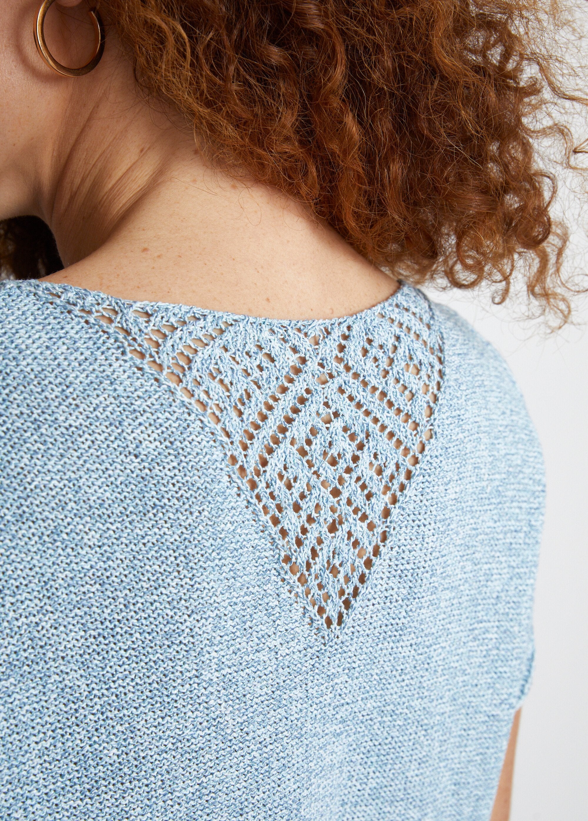 Fine_openwork_short-sleeved_sweater_Blue_DE4_slim