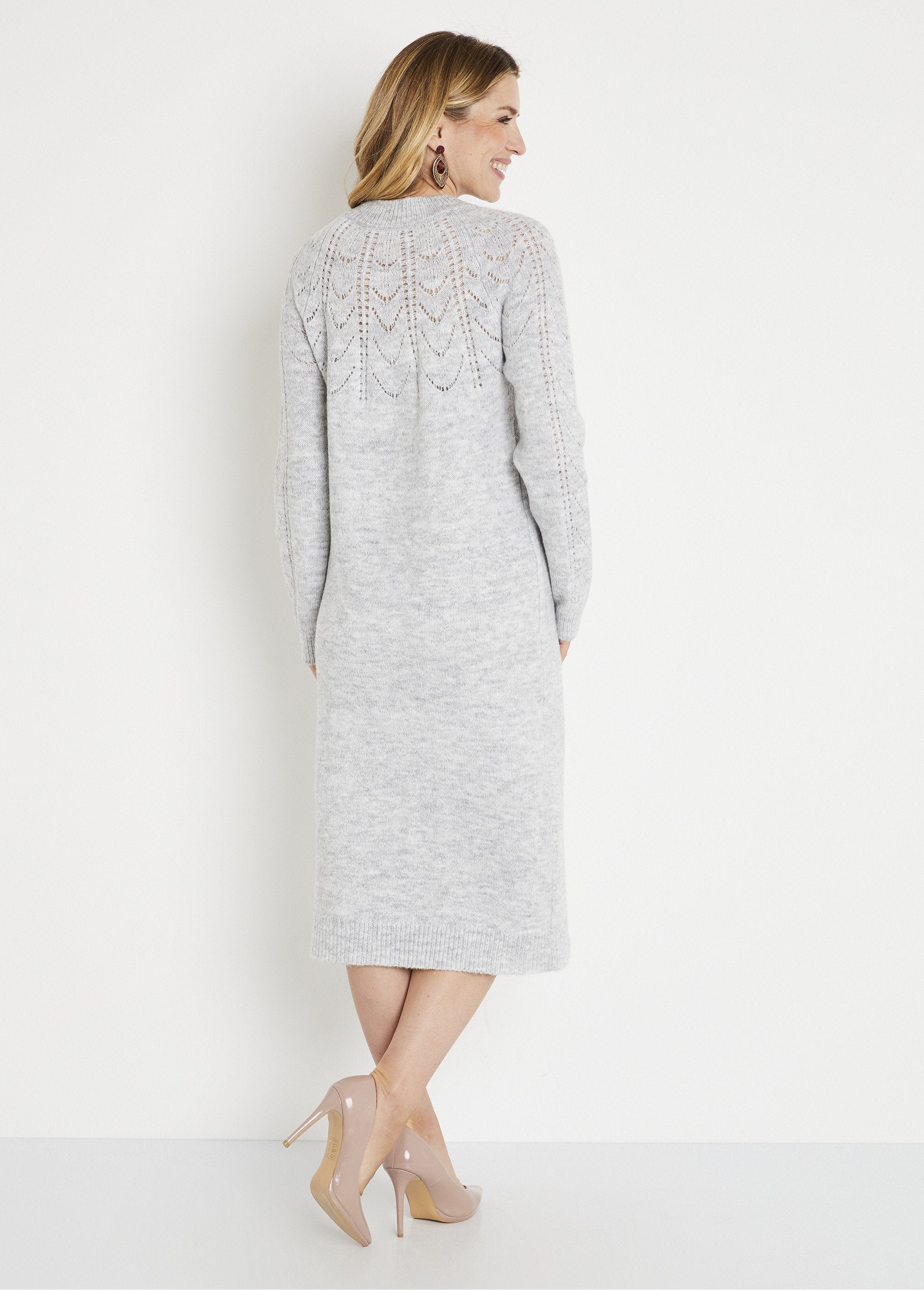 Short_openwork_knit_sweater_dress_round_neck_Light_gray_china_DO1_slim