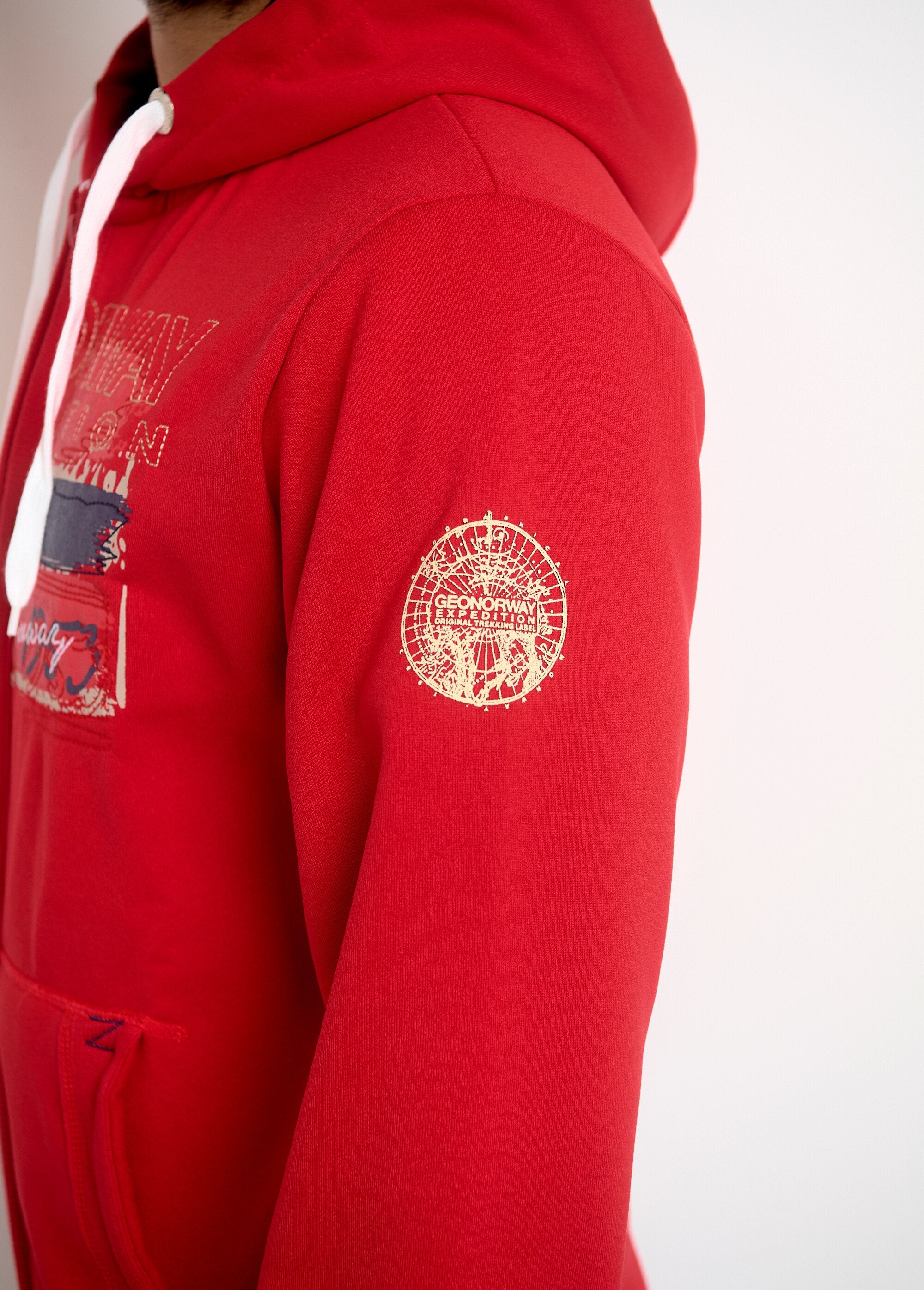 Kangaroo_pocket_zipped_hoodie_Red_and_navy_GA1_slim