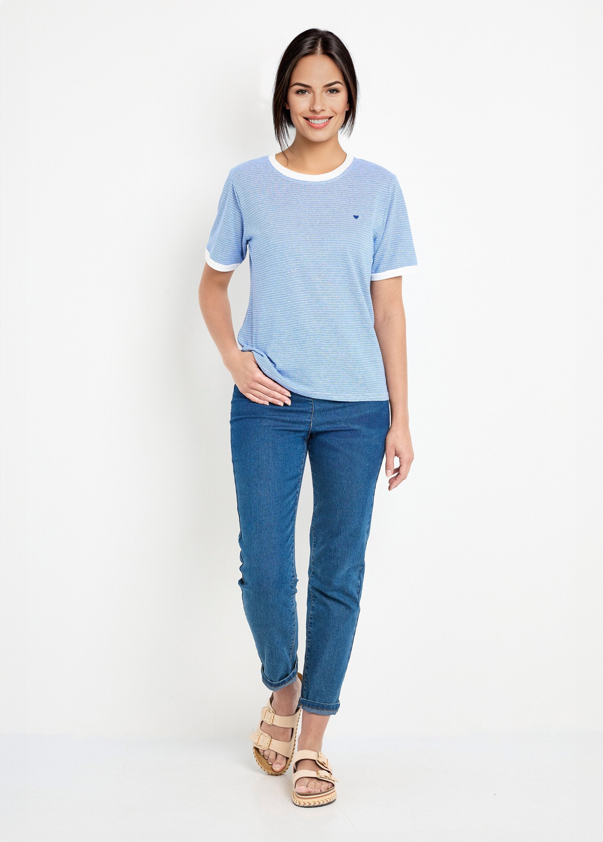 Stretchy_striped_crew_neck_t-shirt_Blue_SF1_slim