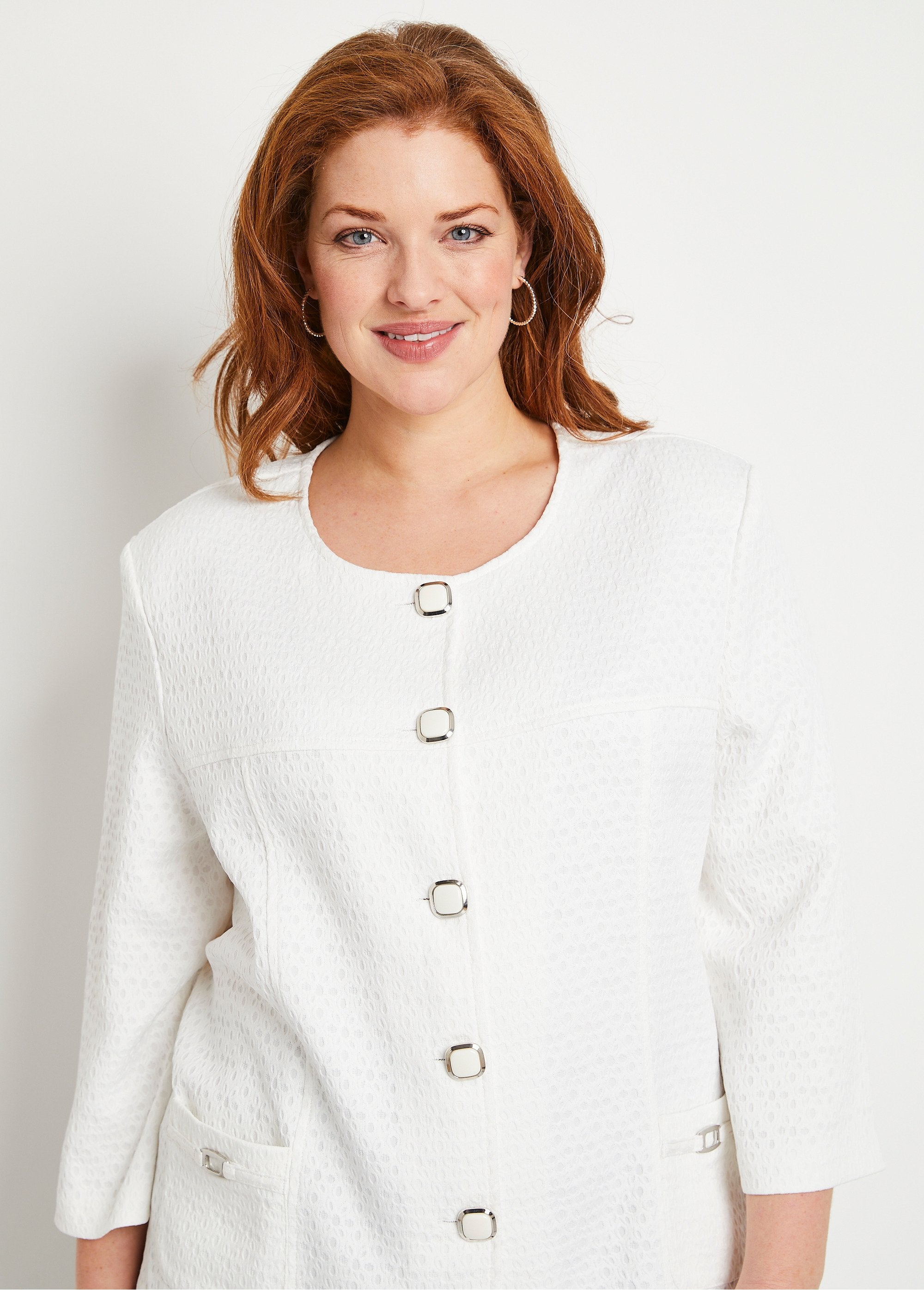 Crew-neck_jacket_with_3/4_sleeves_White_DE1_curvy